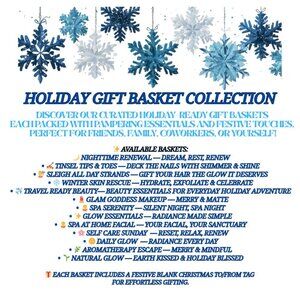 Festive Spa & Beauty Gift Basket Catalog, Christmas, Holiday Gifts For Her